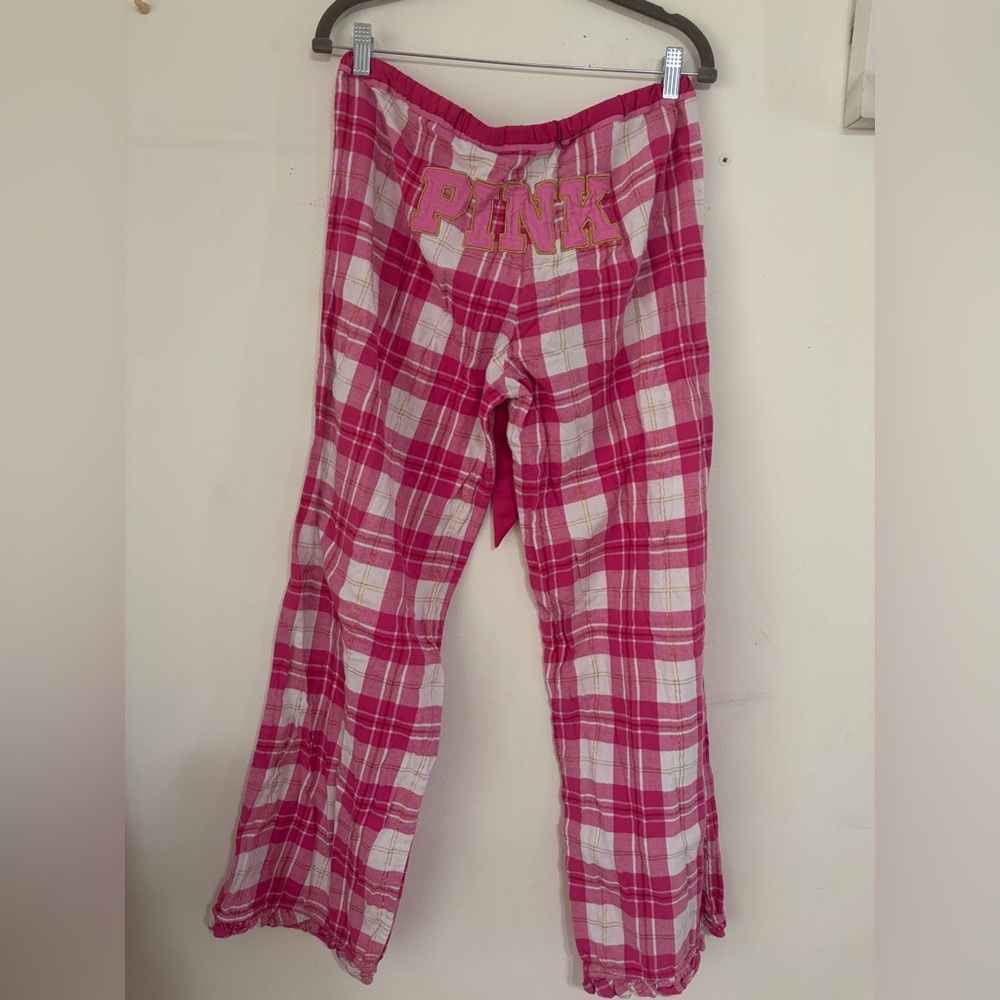PINK Victoria's Secret Kids Plaid Pajama Bottoms - Picture 9 of 11